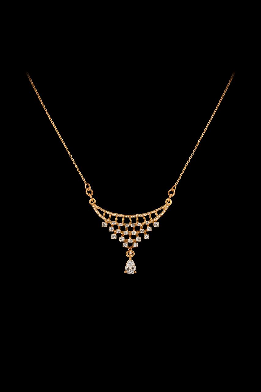 π« Premium Diamond Golden Necklace for Women/Girls π«