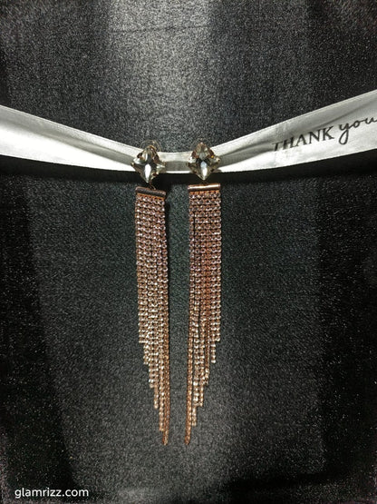 💫 Premium Rose Gold Chandelier Earrings for Women 💫