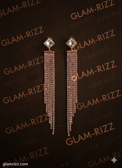 💫 Premium Rose Gold Chandelier Earrings for Women 💫