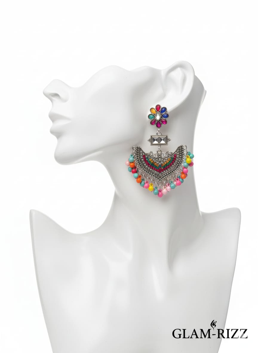 ✨Premium Multi-Color & Grey+Black & Red Earrings for Girls/Women✨