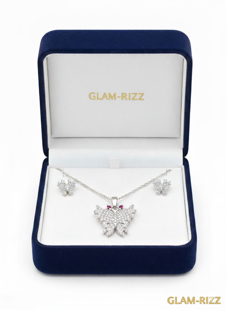 💫 Premium Silver Necklace & Tops with 🦋 Butterfly Pendant for Women 💫