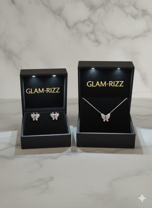 💫 Premium Silver Necklace & Tops with 🦋 Butterfly Pendant for Women 💫
