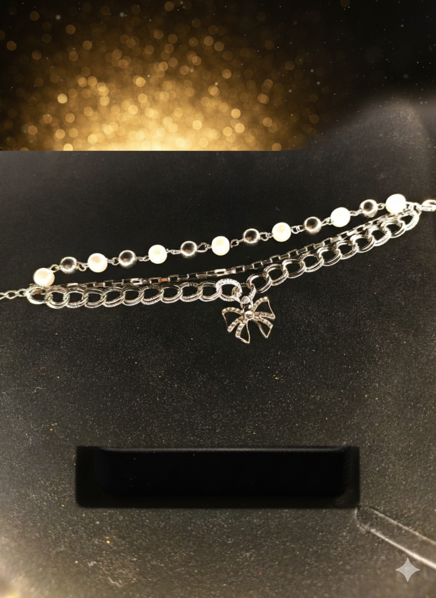 💫 Premium Bracelet with Pearls for Women/Girls 💫