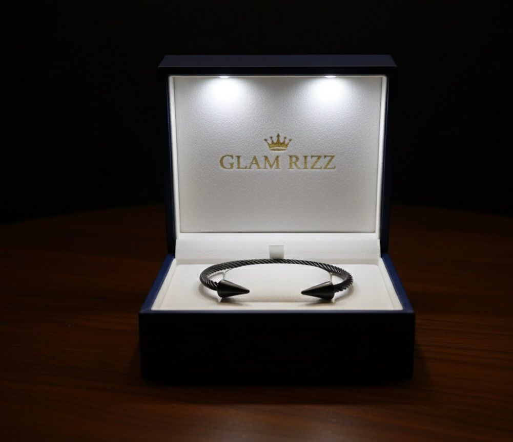 💫 Premium Pure 100% Stainless Steel Bracelet with Sharp Style for Boys 💫