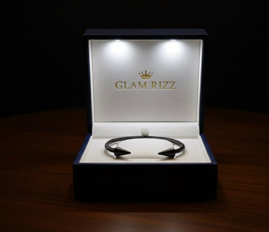 💫 Premium Pure 100% Stainless Steel Bracelet with Sharp Style for Boys 💫